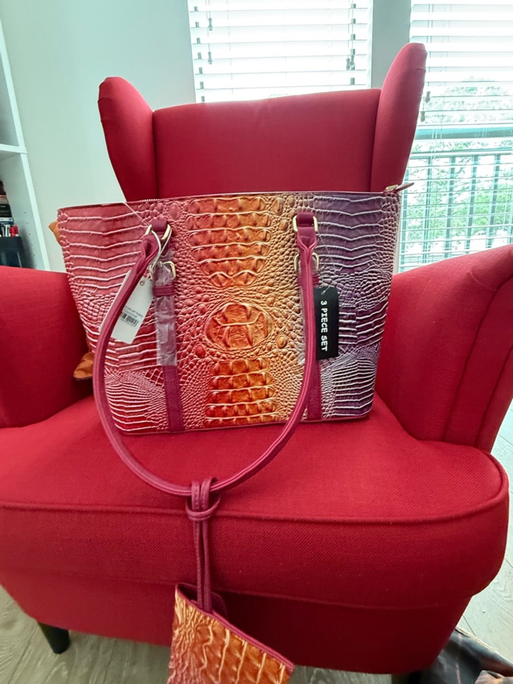Y2K - Elegant Multicolor Tote Bag Set - red - Picture 5 of 11